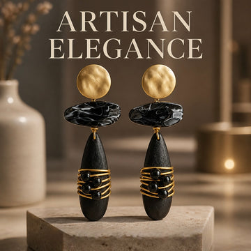 Acrylic Wood Earrings