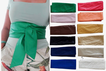Faux Leather Wrap Belt