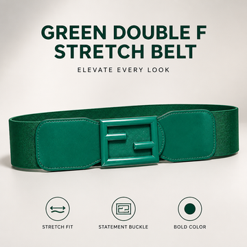 Green Double F Stretch Belt