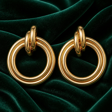Gold Door Knock Eaarrings