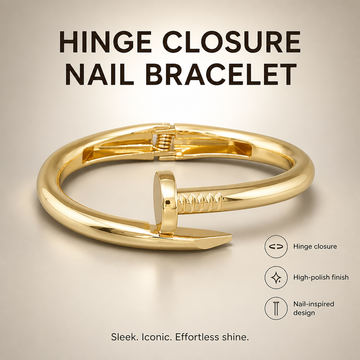Hinge Closure Nail Bracelet