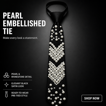 Pearl Embellished Tie