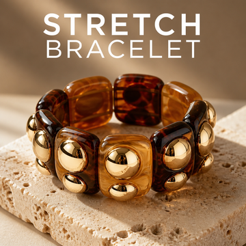 Brown Hues Stretch Bracelet