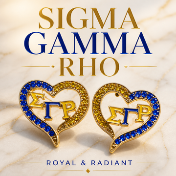Sigma Gamma Rho Bling Stud Earrings
