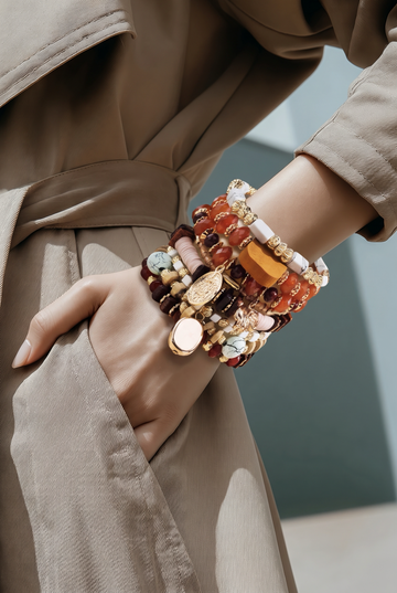 Multi Layered Natural Stone Bracelet