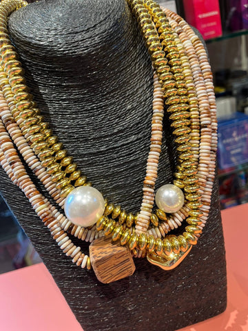 Mixed Bead Statement Necklace