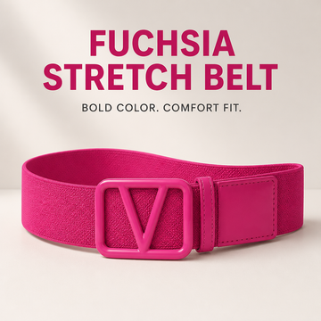 Fuchsia Stretch Belt