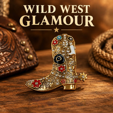 Cowboy Boot Brooch