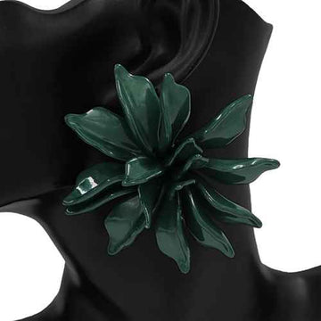 Acrylic Flower Post Back Earrings