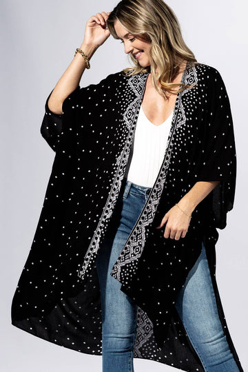 Starlit Chevron Kimono