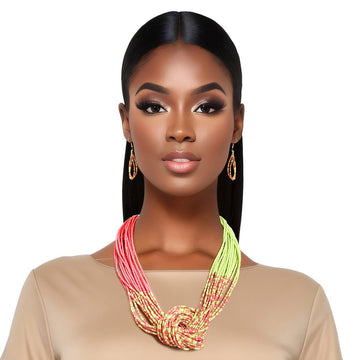 AKA 20 Strand Pink Green Knot Set