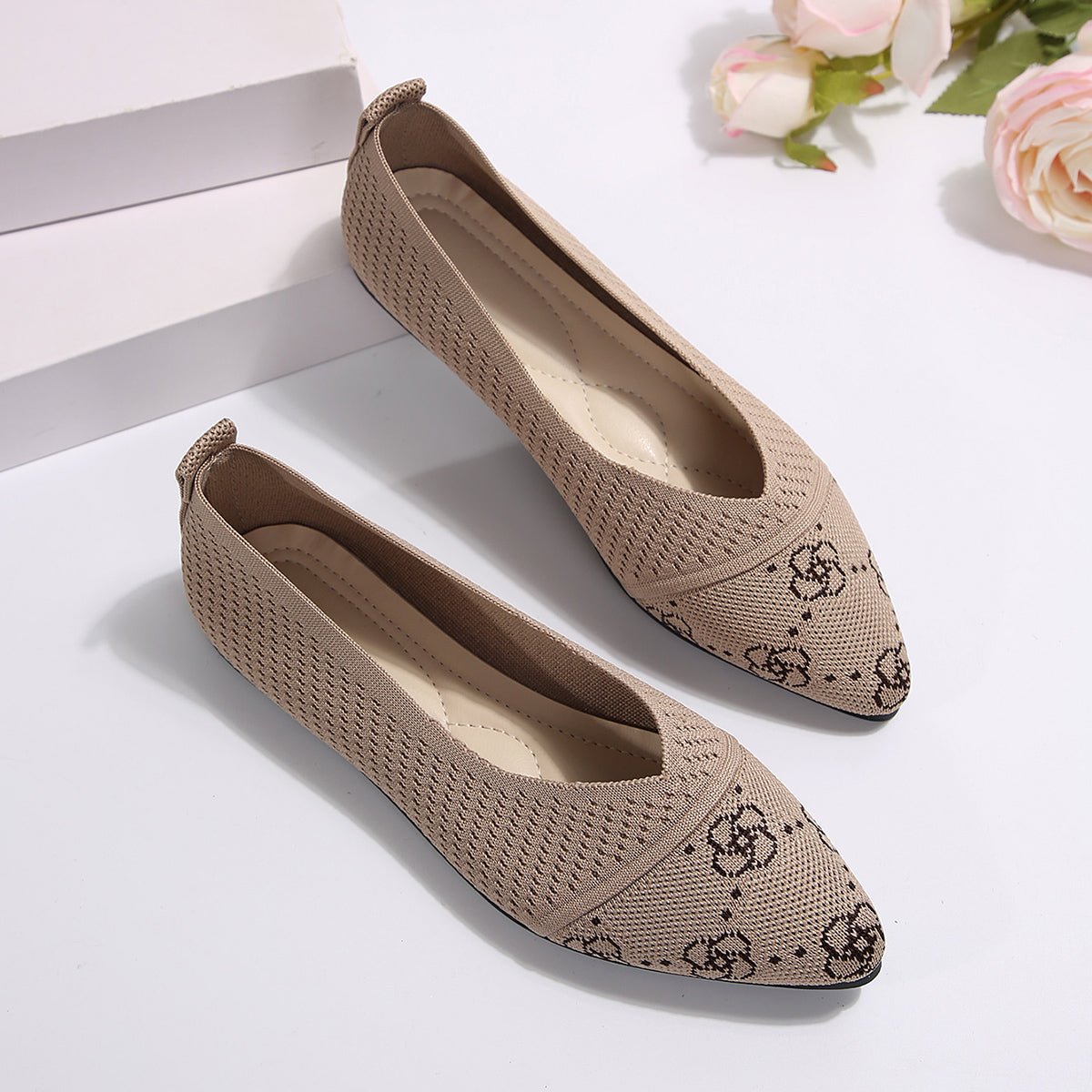 Point Toe Flat Slip - Ons