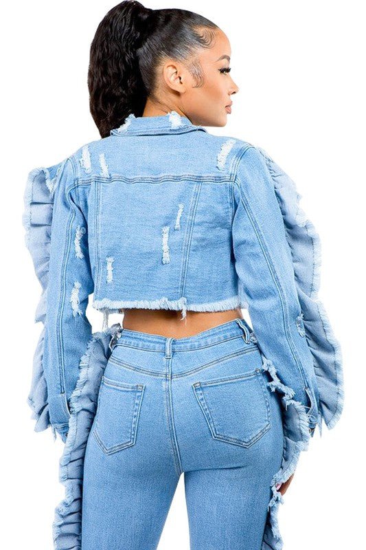 SEXY FASHION DENIM JACKET